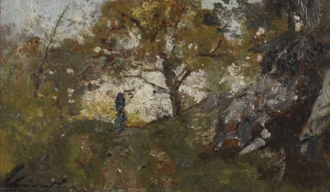 20th Century German School. A Wooded Landscape, with a (1 of 7)