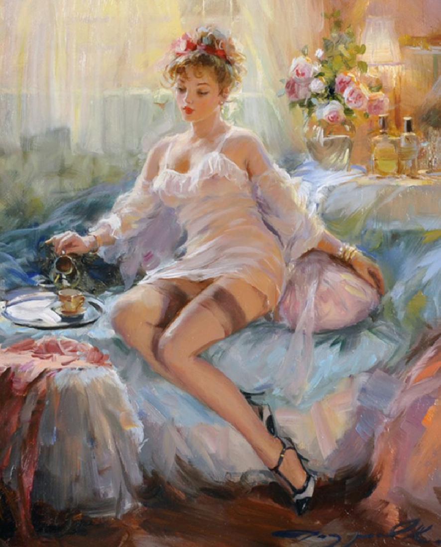 Konstantin Razumov (b.1974) Russian. "Young Lady (1 of 5)