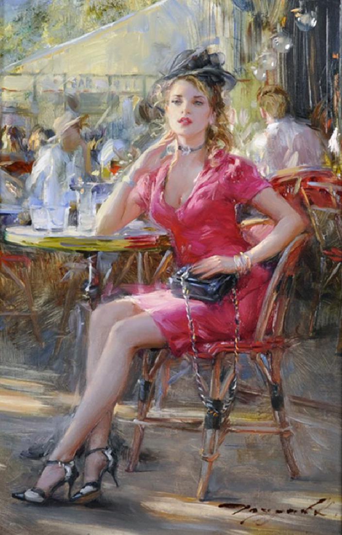 Richmond Auto Auction >> Konstantin Razumov (b.1974) Russian. "Young Lady in Red Richmond Auto Auction >> Konstantin Razumov (b.1974) Russian. "Young Lady in Red