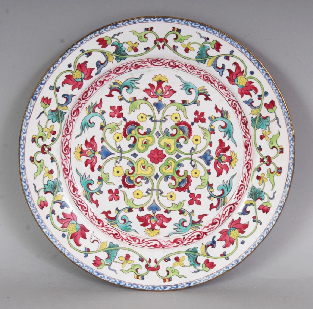 AN UNUSUAL 18TH/19TH CENTURY CHINESE CANTON ENAMEL (1 of 5)