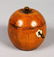 A GOOD APPLE TEA CADDY.