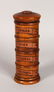 A FOUR DIVISION WOODEN SPICE TOWER. 8ins high.