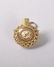 A GOOD SMALL REGENCY GOLD FILIGREE OVAL SHAPED PERFUME