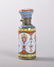 A GOOD FRENCH EMPIRE ENAMEL PERFUME BOTTLE AND STOPPER,