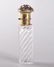 A 19TH CENTURY FRENCH CLEAR GLASS CABLE TWISTED BRONZE