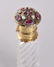 A 19TH CENTURY FRENCH CLEAR GLASS CABLE TWISTED BRONZE - 2