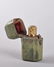 A LATE 18TH CENTURY ENGLISH PERFUME BOTTLE with gold - 2