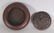 A SMALL CHINESE CIRCULAR BRONZE CENSER & PIERCED COVER, - 3