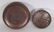 A SMALL CHINESE CIRCULAR BRONZE CENSER & PIERCED COVER, - 4