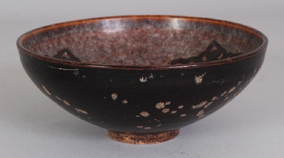 A CHINESE SONG STYLE PAPERCUT DECORATED CERAMIC BOWL, (1 of 6)