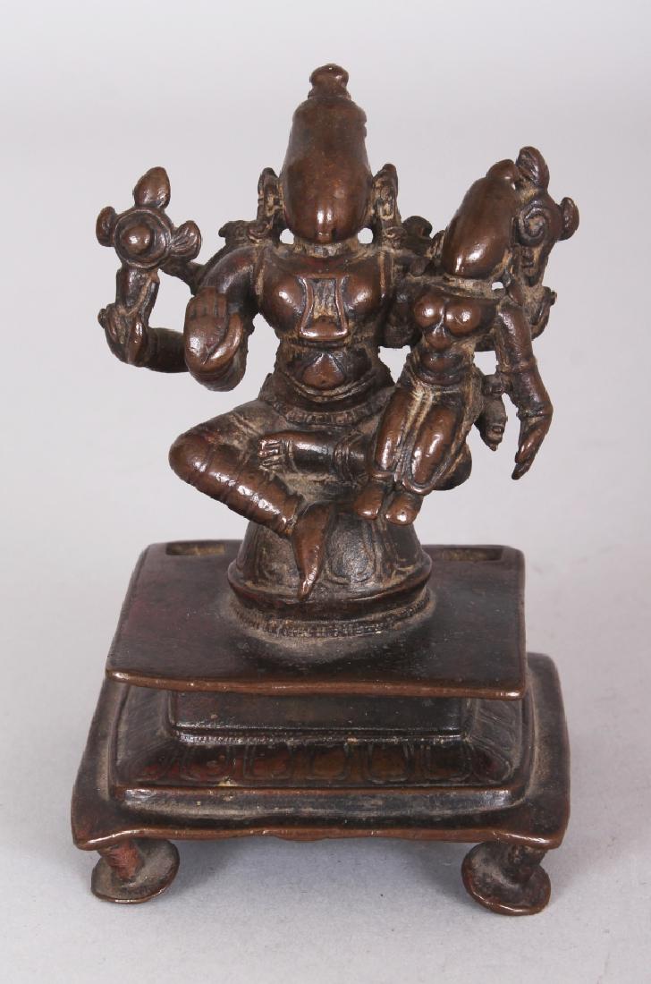 A Bronze Figure of Lakshmi-Narayana, South India, (1 of 8)