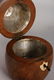 A PEAR TEA CADDY. 7ins high. - 2