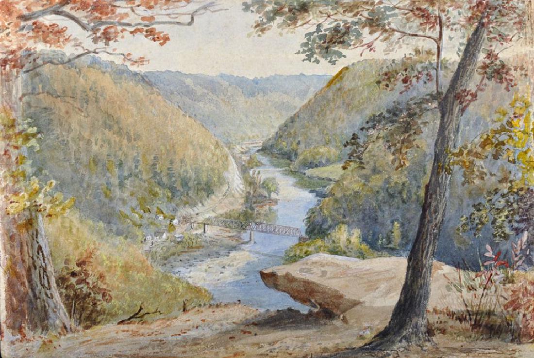 Circle of Thomas Moran (1837-1926) American, "View from (1 of 5)