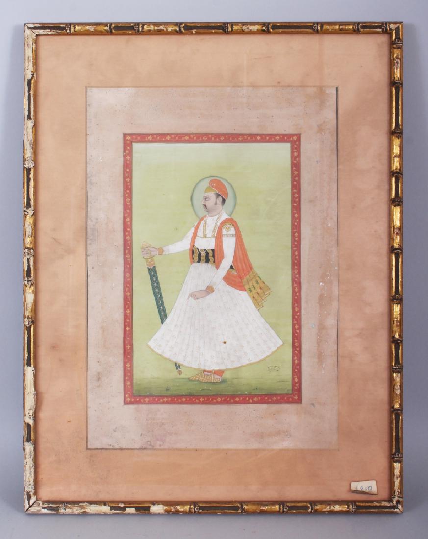 A FINE QUALITY 18TH/19TH CENTURY FRAMED INDO-PERSIAN (1 of 5)