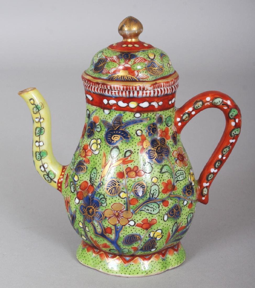 AN 18TH CENTURY CHINESE CLOBBERED QUATREFOIL SECTION (1 of 10)