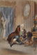 18th Century French School. A Man Smelling a Cloak,