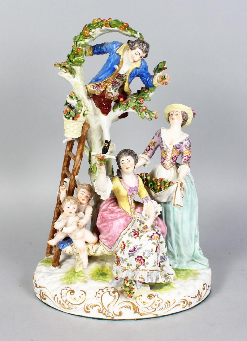 A SAMSON OF PARIS  "MEISSEN" HARVEST GROUP, a young man (1 of 1)