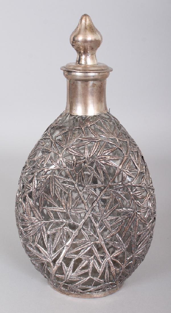 AN EARLY 20TH CENTURY CHINESE SILVER OVERLAID DIMPLE (1 of 6)