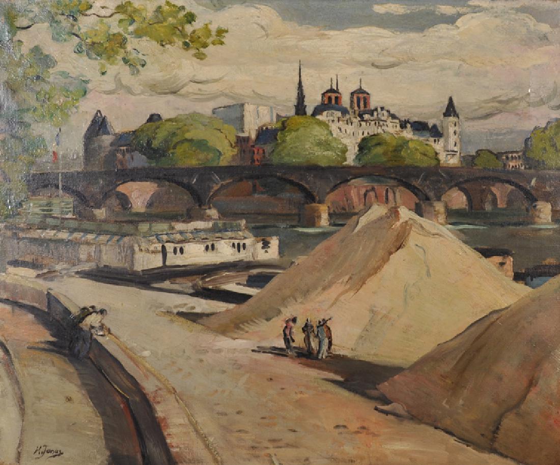 Henri Charles Jonas (1878-1944) French. Figures on a (1 of 4)