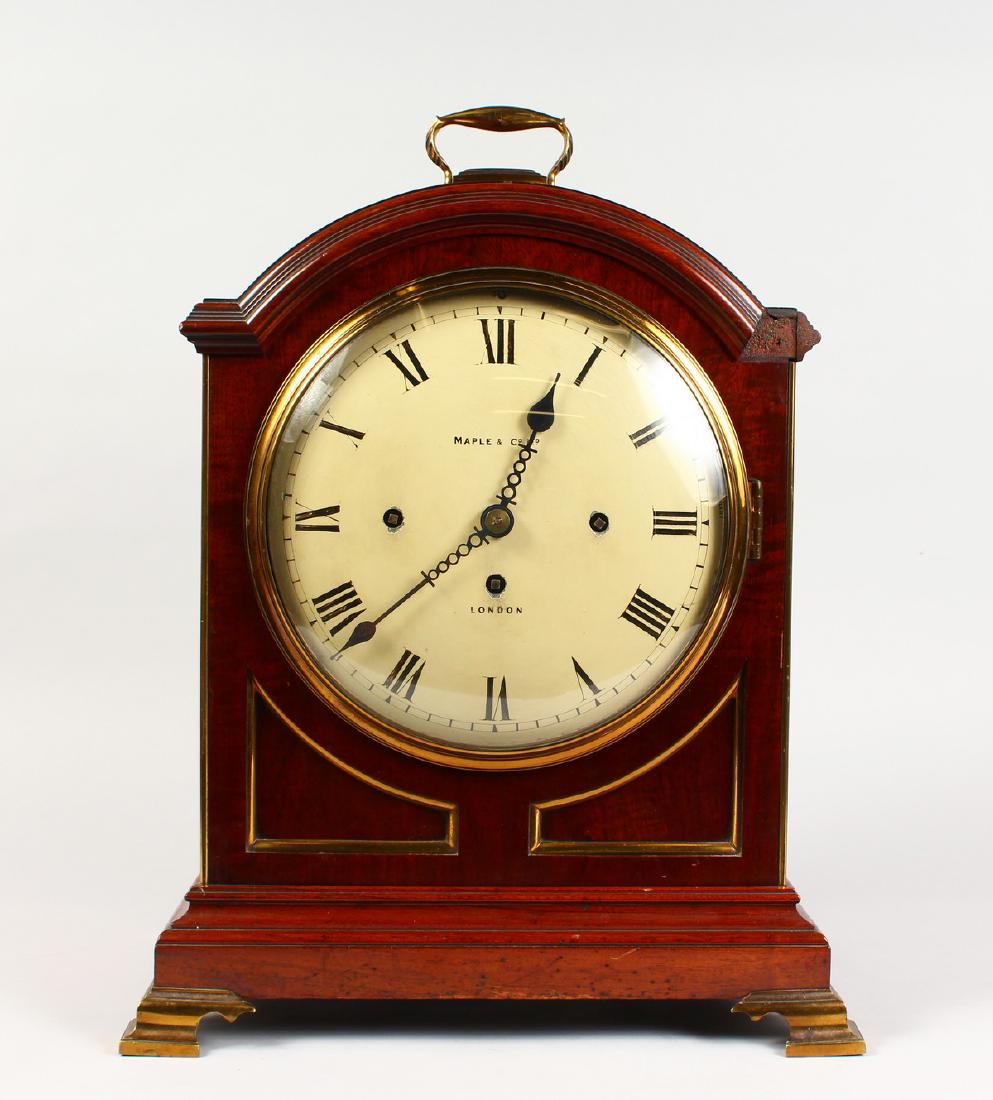 MAPLE & CO., LONDON, A GOOD MAHOGANY CASED DOME TOP