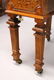 A GOOD 19TH CENTURY WALNUT AND MARQUETRY KNEEHOLE DESK, - 3