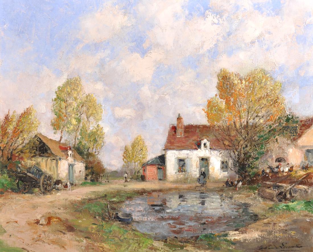 Paul Emile Lecompte (1877-1950) French. Figures near a (1 of 4)