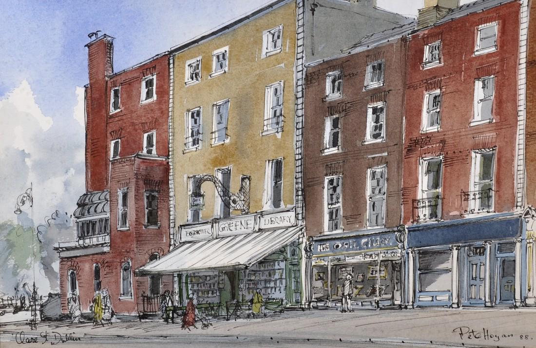 Peter Hogan (20th - 21st Century) Irish. "Clare Street, (1 of 6)