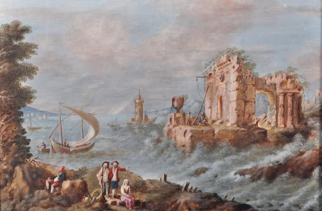 18th Century Italian School. Figures in a River (1 of 4)