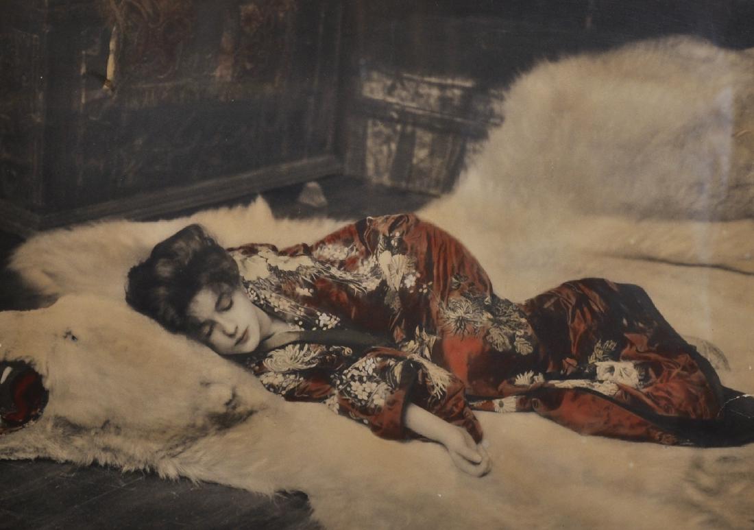 Rudolf Eickemeyer (1862-1932) American. "In my Studio -: Rudolf Eickemeyer (1862-1932) American. "In my Studio - Tired Butterfly (Evelyn Nesbit)", 1902, A Tinted Photogravure, 12" x 17.75".