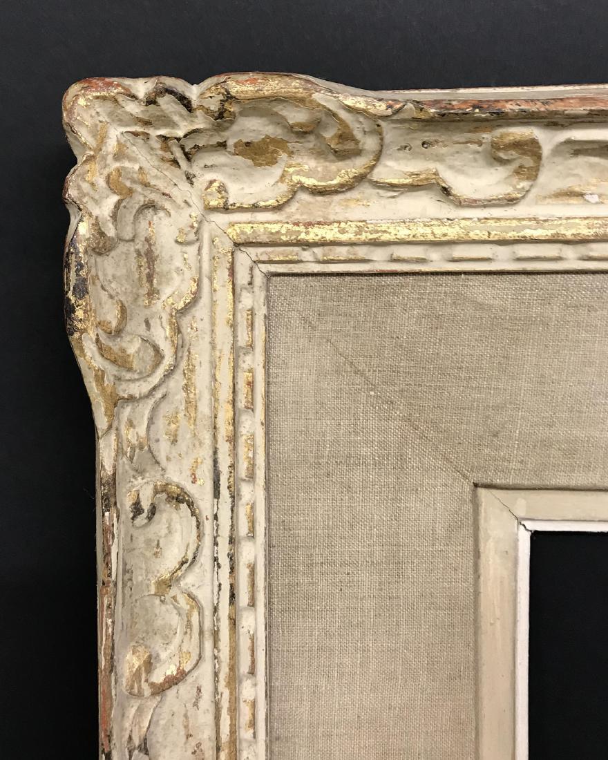 20th Century English School. Carved Wood Painted Frame,: 20th Century English School. Carved Wood Painted Frame, 29" x 21.5" (rebate), excluding slip 39" x 27.5".