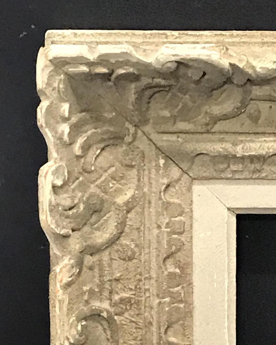 20th Century English School. A Carved Wood Painted: 20th Century English School. A Carved Wood Painted Frame, 21.5" x 15" (rebate).