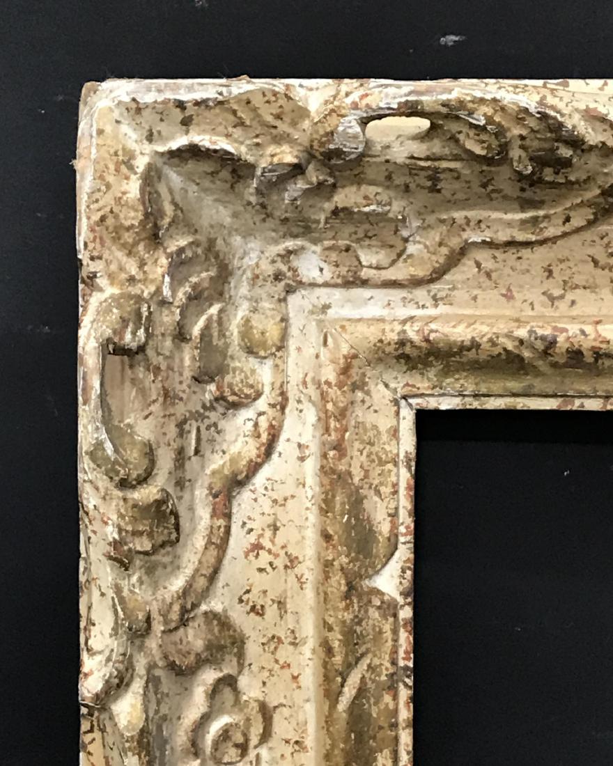 20th Century French School. A Carved Wood Painted: 20th Century French School. A Carved Wood Painted Frame, 19.75" x 16.75" (rebate).