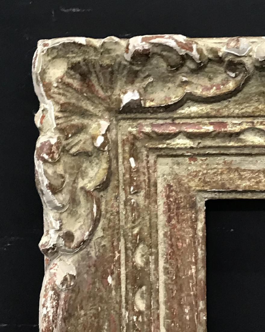 20th Century French School. A Carved Wood Painted: 20th Century French School. A Carved Wood Painted Frame, 22.5" x 17" (rebate).