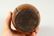 A GOOD MELON SHAPED WOODEN TEA CADDY. 16cms high. - 7