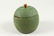 A GOOD SHAGREEN APPLE SHAPED TEA CADDY. 11cms high. - 2