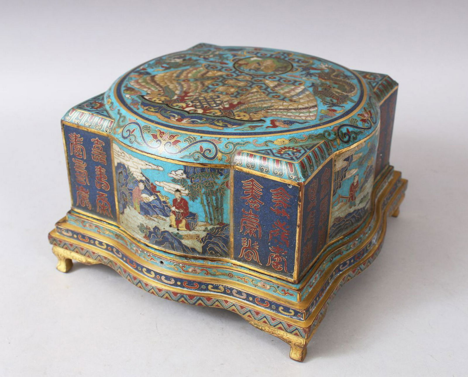 A VERY GOOD LATE 19TH CENTURY CHINESE CLOISONNE ENAMEL (1 of 8)