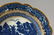 A PAIR OF CAUGHLEY BLUE AND WHITE PLATES, decorated - 2