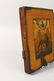 AN 18TH CENTURY RUSSIAN ICON, on panel. 8ins x 6.5ins. - 9