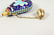 A SMALL RUSSIAN ENAMEL SCENT BOTTLE. 2.5ins. - 7