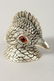 A PLATED COCKATOO INKWELL. - 3