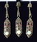 AN ART DECO DESIGN SILVER, OPAL AND RUBY PENDANT AND