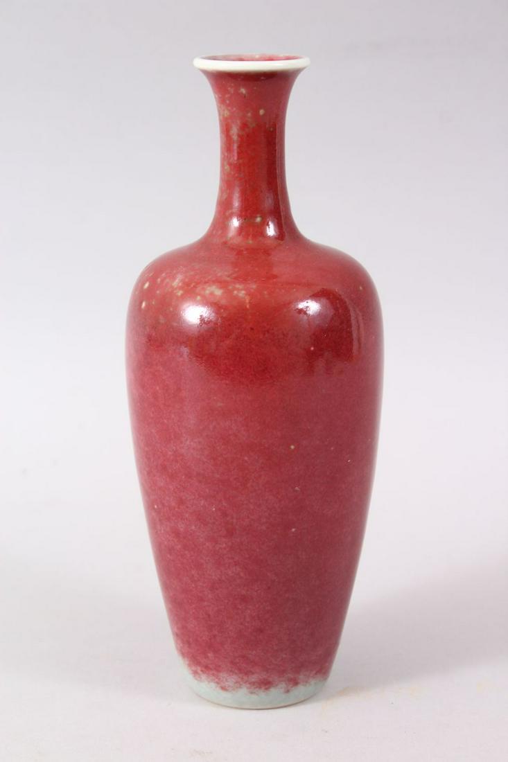 A SMALL CHINESE KANGXI STYLE LANGYAO PORCELAIN VASE, (1 of 5)