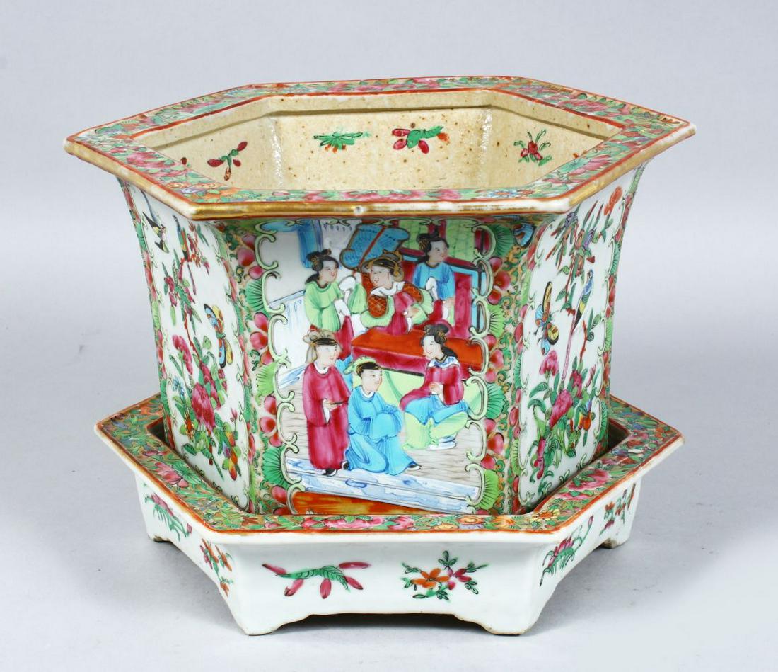 A 19TH CENTURY CHINESE CANTON FAMILLE ROSE PORCELAIN (1 of 6)