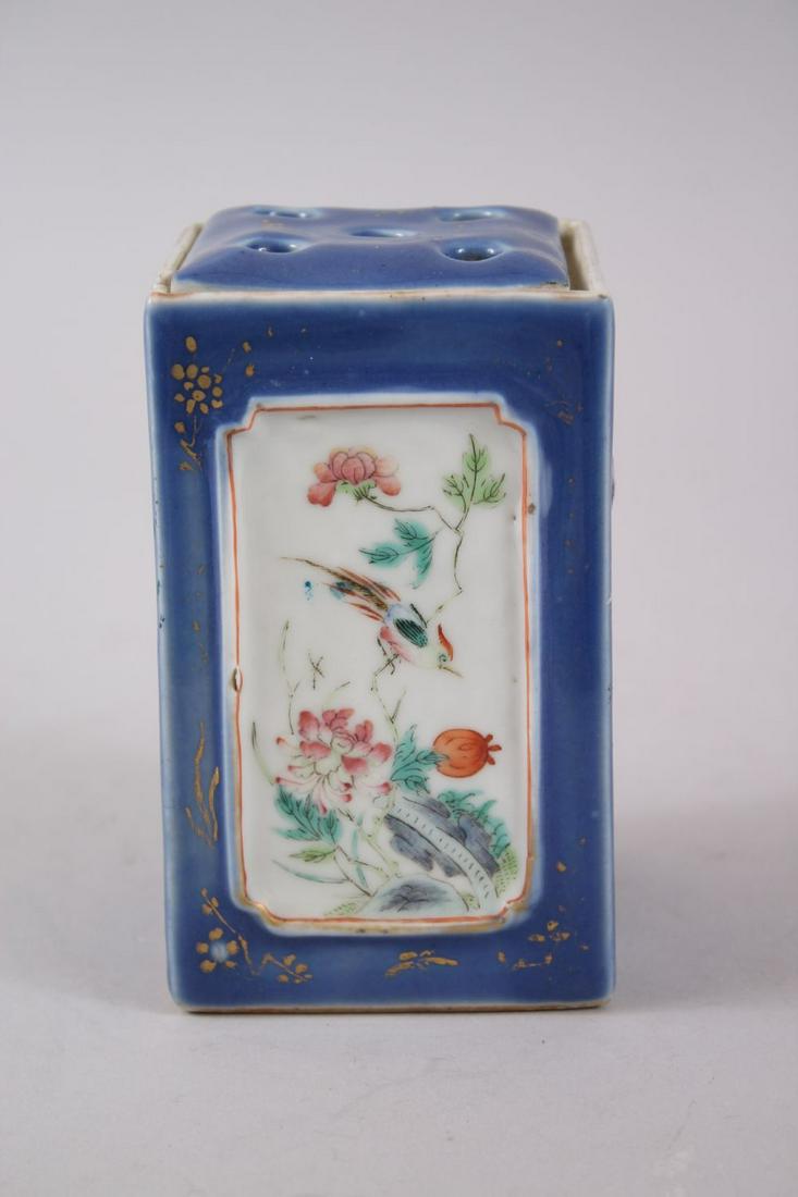 AN UNUSUAL 19TH CENTURY CHINESE SQUARE FORMED POWDER (1 of 3)