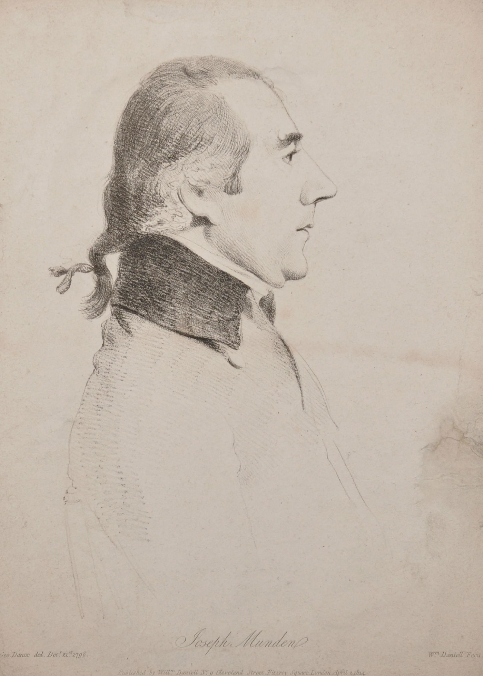 George Dance (1741-1825) British. "Joseph Munden", (1 of 3)