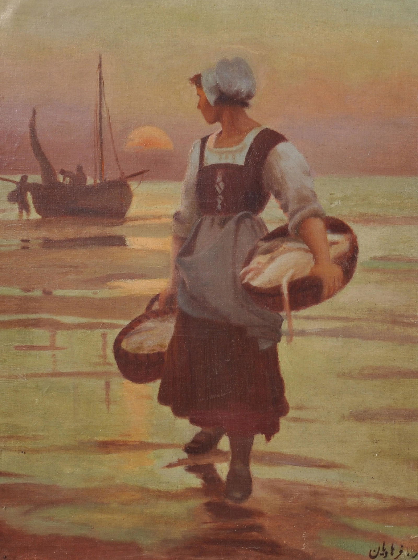 Late 19th Century Middle Eastern School. Unloading the (1 of 4)