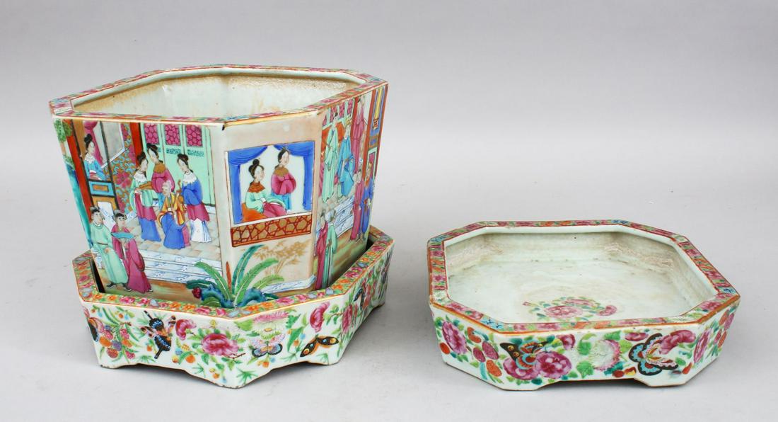 TWO 19TH CENTURY CHINESE CANTON FAMILLE ROSE PORCELAIN (1 of 11)