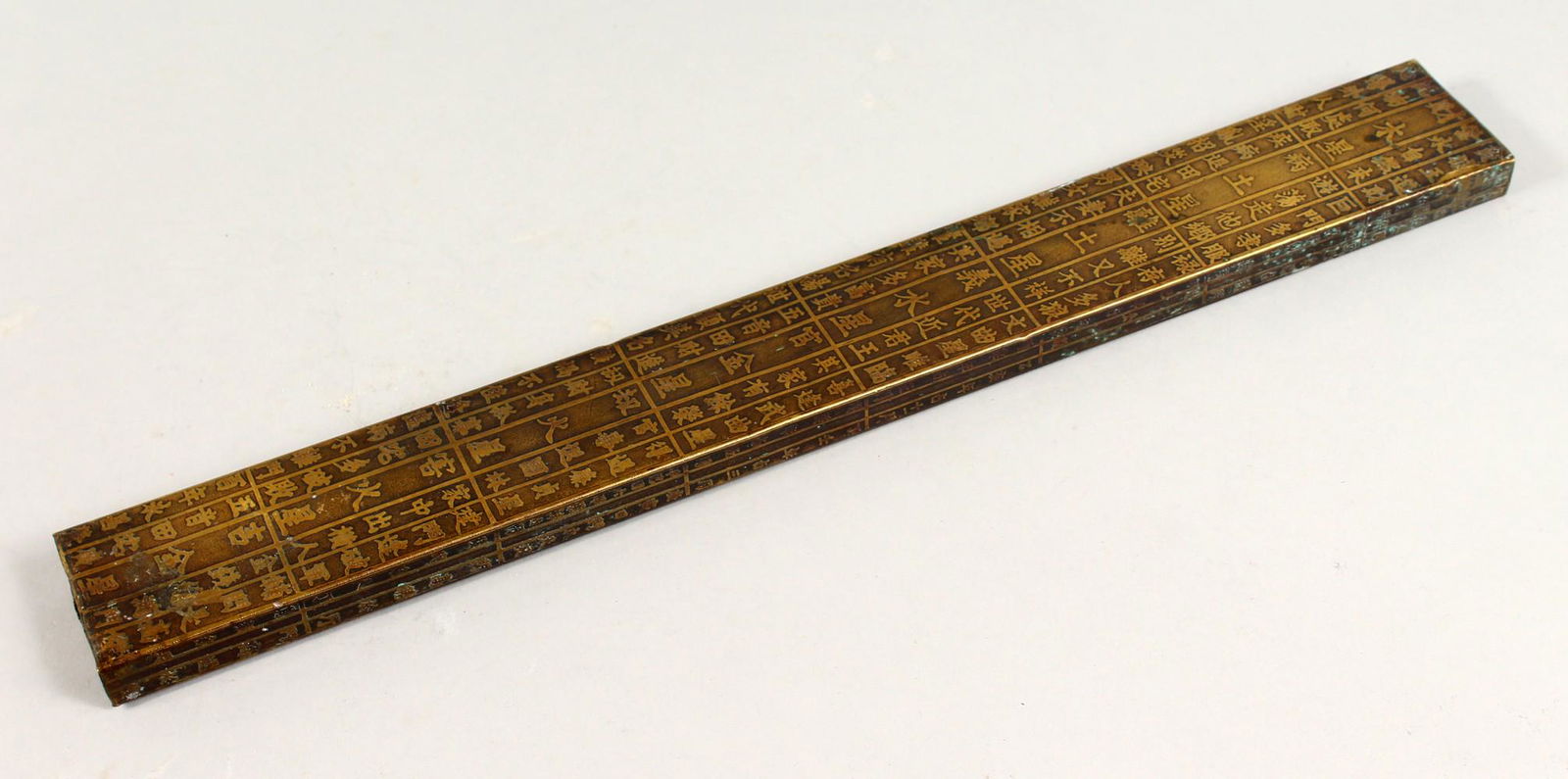 A GOOD 19TH / 20TH CENTURY CHINESE SCHOLARS RULER, with (1 of 20)