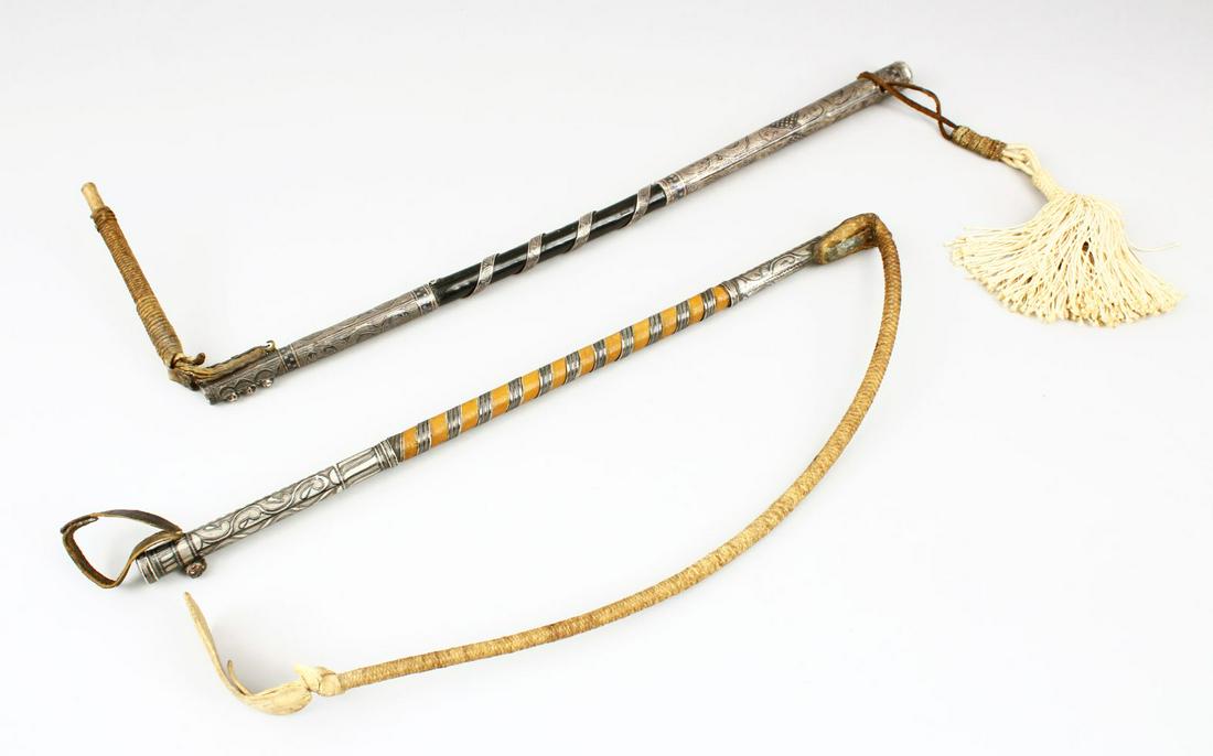 TWO GOOD 18TH/19TH CENTURY CAUCASIAN SILVER AND NIELLO (1 of 6)