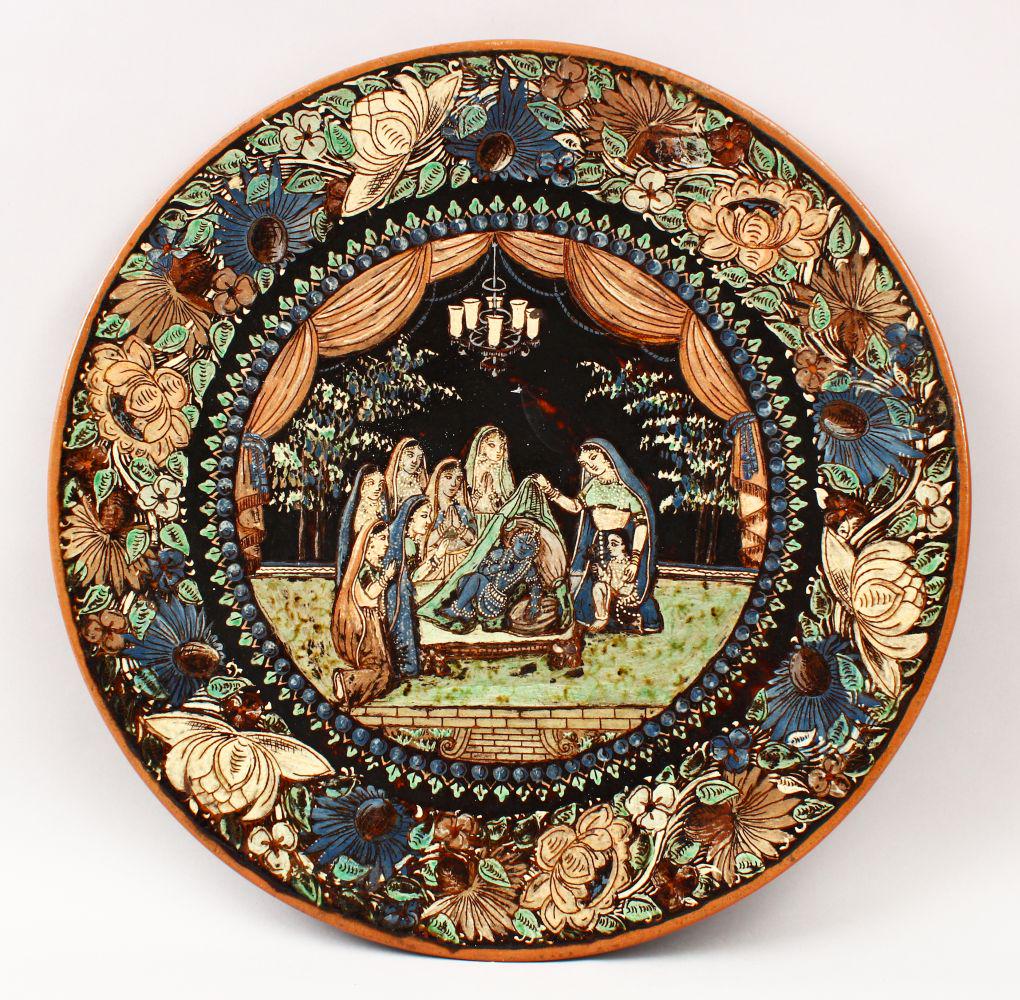 A GOOD 19TH/20TH CENTURY BOMBAY SCHOOL GLAZED (1 of 8)